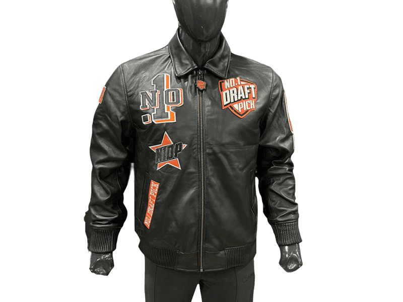 N1DPLJ-5000- N1DP LEATHER JACKET (GDLU BLACK/BLACK)