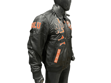 N1DPLJ-5000- N1DP LEATHER JACKET (GDLU BLACK/BLACK)