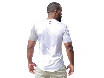 Racing Tee White on White