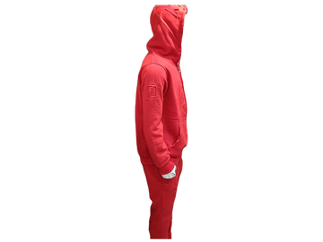 N1DP EMBOSS HOODY & JOGGER SET-RED