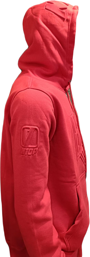 RED EMBOSS HOODY