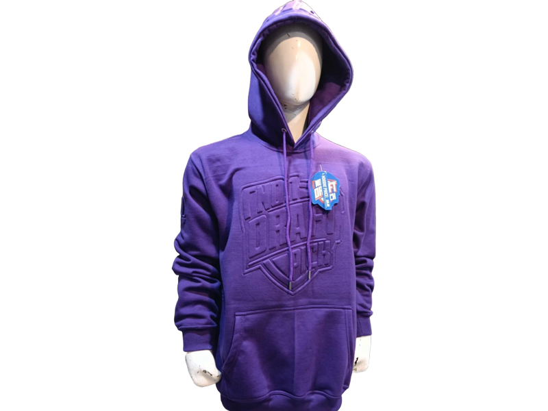 PURPLE EMBOSS HOODY